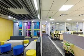 投资公司办公室最新室内装修实景图