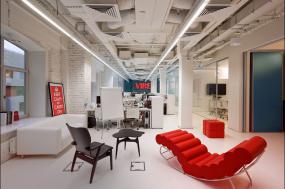 外国公司办公室室内装饰设计效果图图片