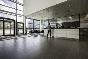 办公前台背景墙图片