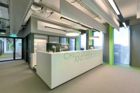 化工企业办公室室内装饰装修设计效果图大全