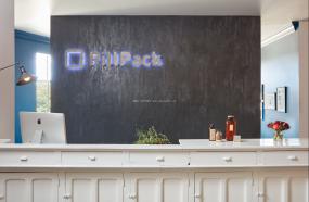 办公前台接待台设计效果图