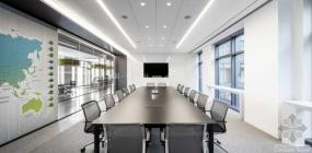 专业机械公司办公室室内装修整体效果图大全