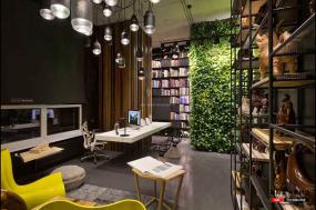 机械公司办公室装修室内装饰设计效果图