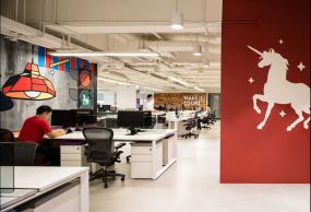 传媒文化公司办公室精装修设计图片