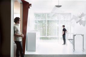 机械公司办公室装修实物图片