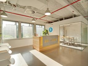 潮流公司前台背景墙效果图片