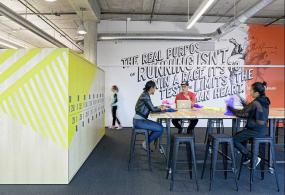 体育运动公司办公室室内外装修效果图大全