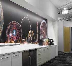 体育运动公司办公室装修效果图