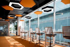 体育运动公司办公室装修设计效果图