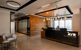 办公室前台装修效果图设计说明