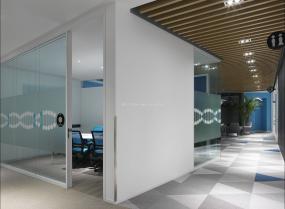 清新现代风办公室隔断装修效果图