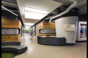 体育运动公司办公室室内装饰设计效果图