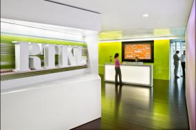 写字楼设计公司前台背景墙设计样板