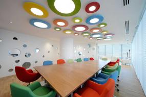 通信公司办公室装潢效果图