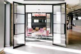 通信公司办公室室内装修实景图