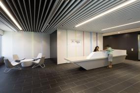 豪华公司前台形象墙效果图