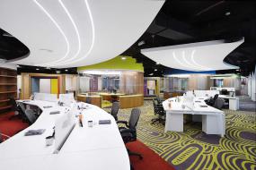 通信公司办公室装修高清图片