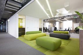 通信公司办公室室内装饰设计效果图图片