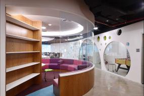 通信公司办公室装修高清效果图