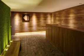 流行公司前台背景墙效果图