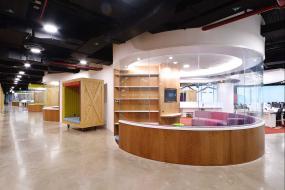 通信公司办公室装修实景图片