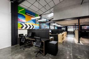 通信公司办公室设计室内装修效果图