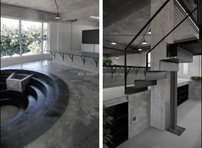 专业通信公司办公室室内装修整体效果图大全