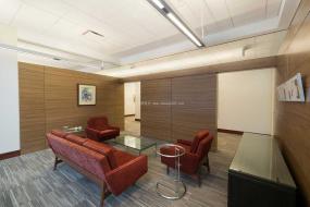 工业公司办公室装修室内装饰设计效果图