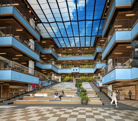 工业公司办公室室内装饰装修设计效果图