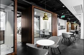 电子科技公司办公室室内装饰设计效果图片大全