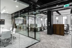 电子科技公司办公室室内装饰装修设计效果图大全