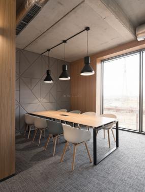 专业电子科技公司办公室室内装修整体效果图大全