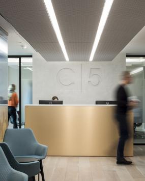 公司前台装饰效果图片之背景墙