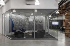 机械公司办公室装饰室内效果图