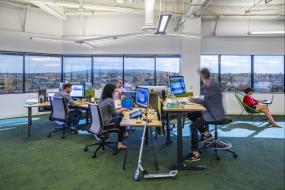 生物科技公司办公室最新室内装修设计效果图图片