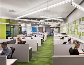 最新生物科技公司办公室室内装饰效果图片