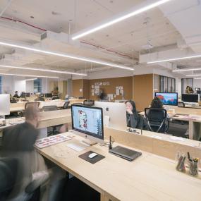 培训教育公司办公室室内装饰设计效果图