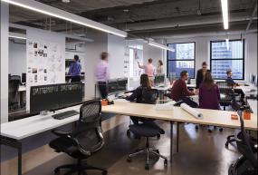 生物科技公司办公室装饰室内效果图