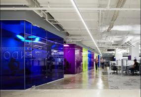 培训教育公司办公室室内装饰装修设计效果图大全