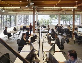 生物科技公司办公室室内装饰设计效果图