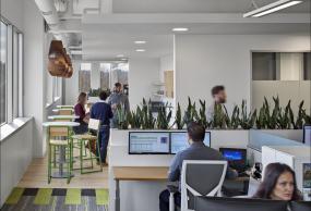 生物科技公司办公室装饰设计室内效果图