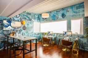 最新生物科技公司办公室室内装饰设计效果图片