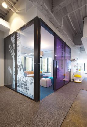 办公室室内隔断设计装修实景图