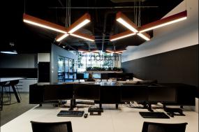 高档培训教育公司办公室装修效果图