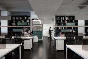 生物科技公司办公室室内外装修效果图