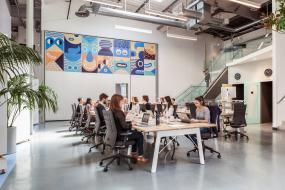 培训教育公司办公室室内装修图片