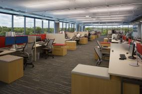 培训教育公司办公室室内装修设计效果图