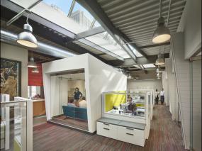 培训教育公司办公室室内装修设计效果图片