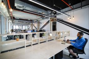 互联网公司办公室室内外装修效果图大全