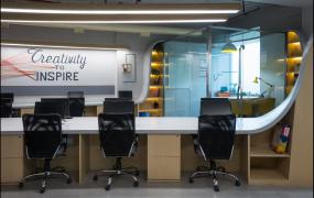 互联网公司办公室最新室内装修效果图片